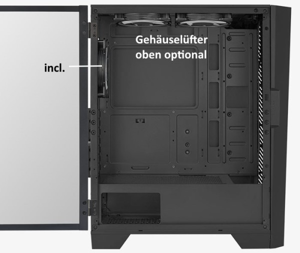 Gamer-PC mit AMD Ryzen 7 9800X3D - WiFi 6E - RTX 4070 - B650 - 32 GB Ram