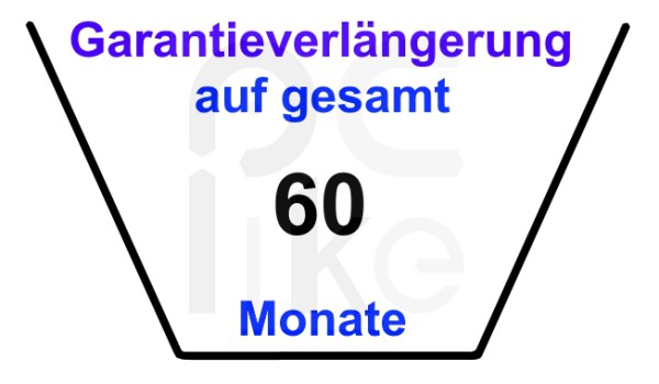 Garantieverlängerung auf gesamt 60 Monate